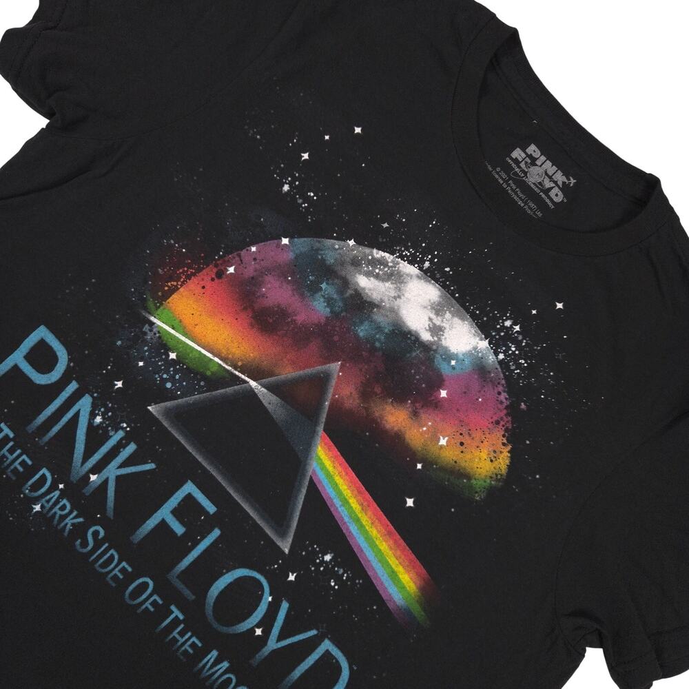 Pink Floyd Dark Side Of The Moon T-Shirt Black Medium Prism Galaxy Rainbow Band